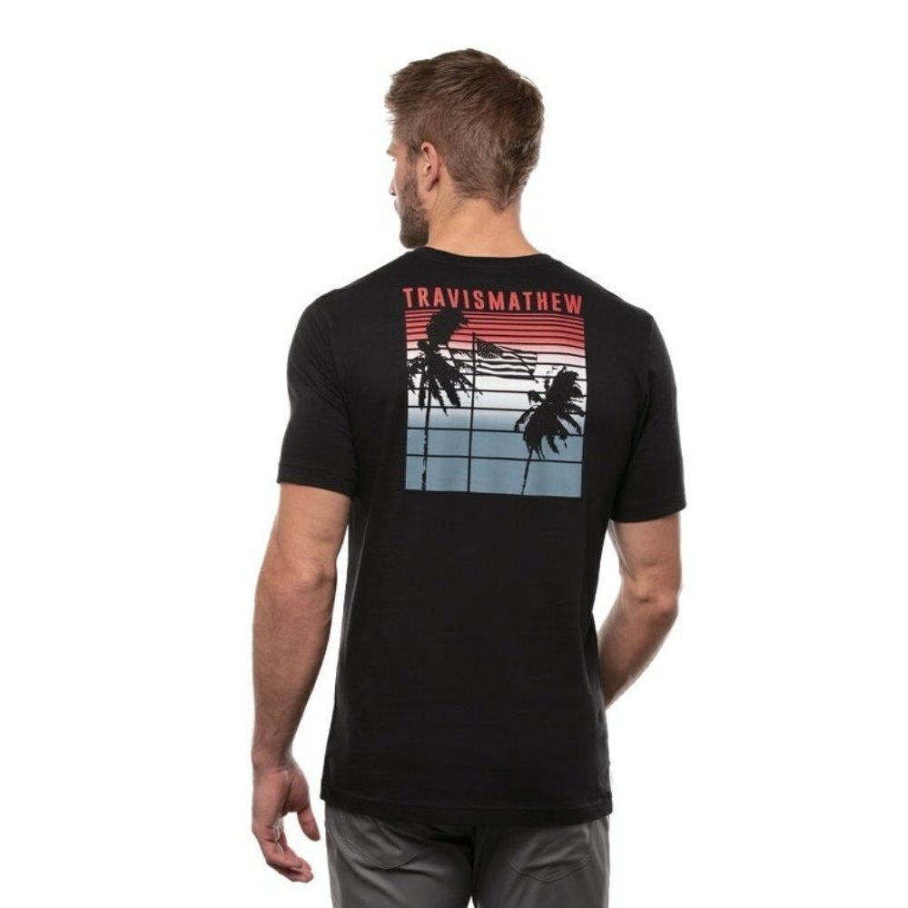 Travis Mathew Our House Tee Casual Golf Flag Athletic Stretchy Men’s Large